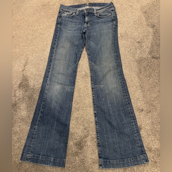 7 For All Mankind Blue Denim - Picture 1 of 5